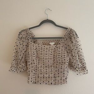 H&M Polka Dot Crop Top